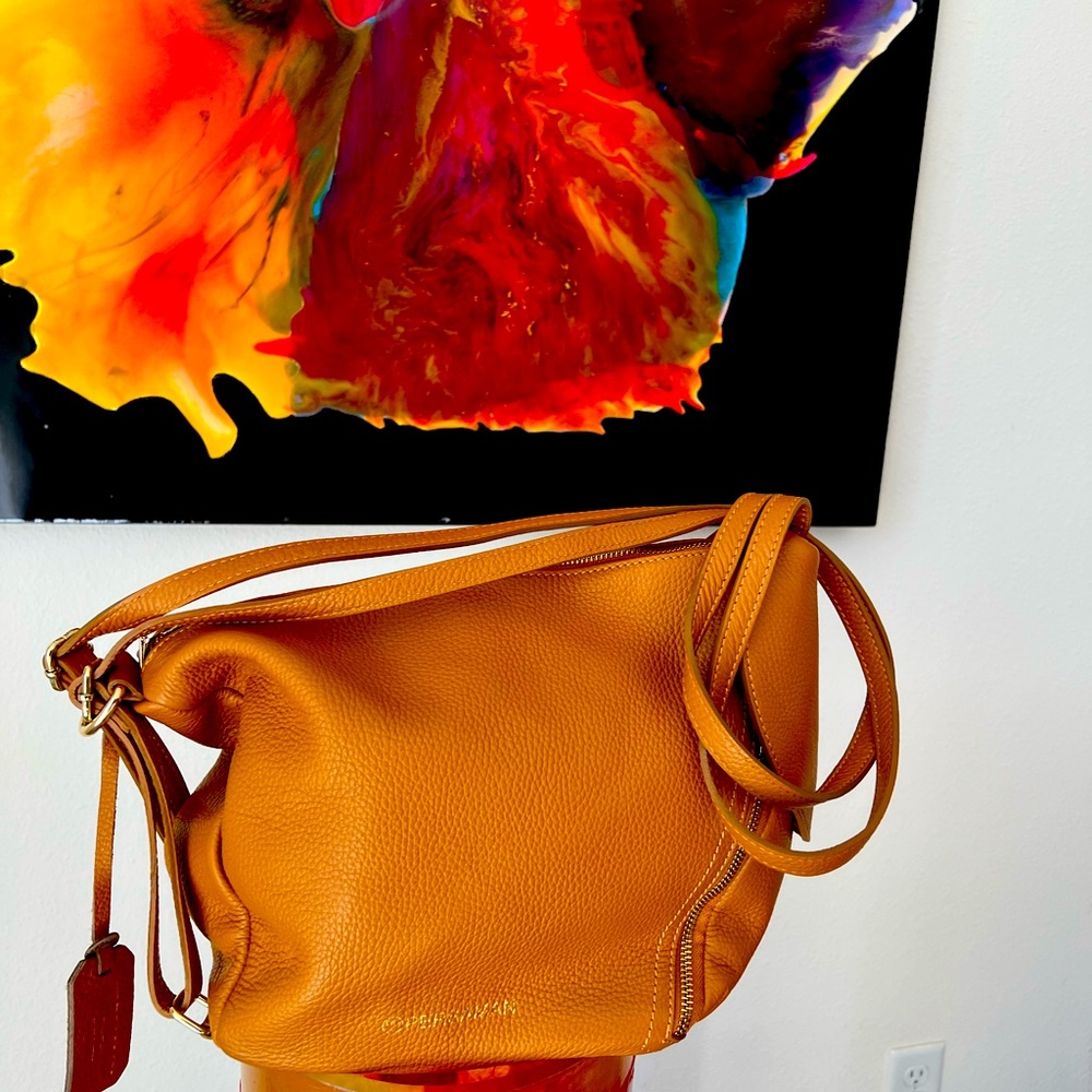 Italian leather designer bag